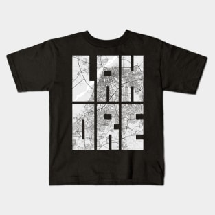 Lahore, Pakistan City Map Typography - Light Kids T-Shirt